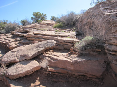 broken rocks